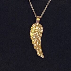 Jewelry Angel Wing Statement Necklace Adjustable